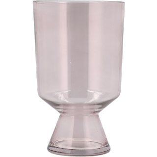 Drum Vase fra Villa Collection - Lyserød farve - Glas