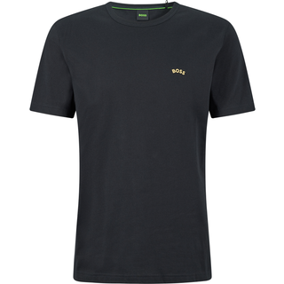 Boss Curved logo t-shirt - Hvid - Str. 3XL - Modish.dk
