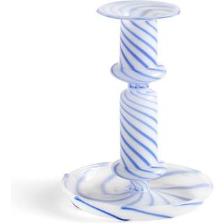Flare Stripe Milk lysestage, medium, blå