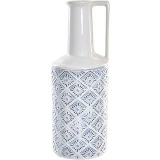Vase DKD Home Decor Blå Hvid Porcelæn Middelhavet 14 x 14 x 30 cm