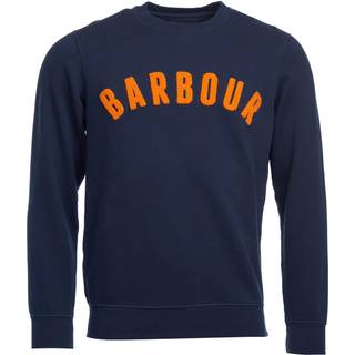 Barbour Men's Prep Logo Crew Ecru Marl, S
