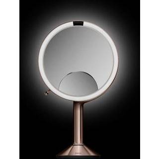 Simplehuman Sensor spejl trio, rosenguld