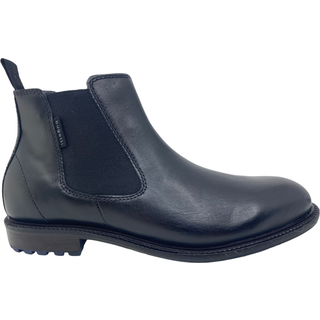 bugatti Herren Chelsea Boots schwarz Glattleder