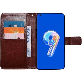 Wallet cover 3-kort Asus Zenfone 9 - Brun