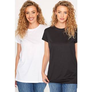 2 Pack Tall Black & White Lace Tshirt Bras 32D Lts | Tall Women's Bras