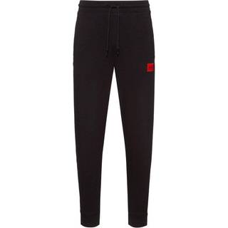 HUGO HUGO Black Logo Label Cotton Terry Joggers