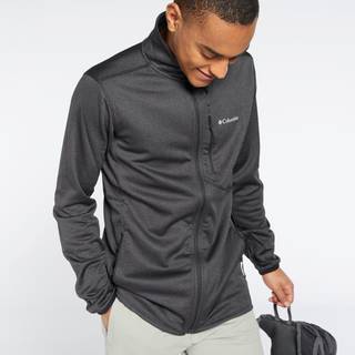 Sweatshirt Columbia W Park View™ Grid Fleece Full Zip Black Heather S - Black Heather - S