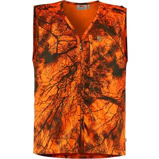 Fjällräven Värmland vest, orange camo-2XL