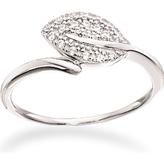 Scrouples Soho Blad Ring i Rhodineret Sølv 725732