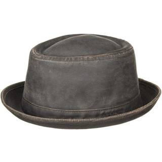 Stetson Stetson Porkpie CO/PES Deep Brown Oilskin Look, 59 (L) / Brun Mørk / Pork Pie