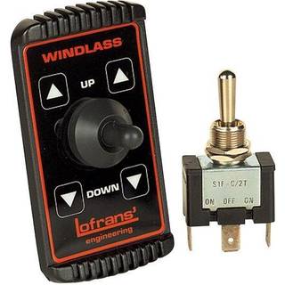 Kontrolpanel (op/af/ned) Lofrans CONTROL SWITCH TYPE ''L'', 12/24 V, passer til Lofrans ankerspil