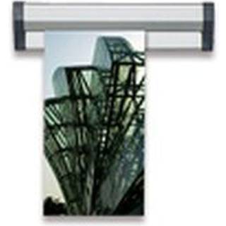 Fast Note plakatophæng med 30mm aluminium profil, sølv - 31cm