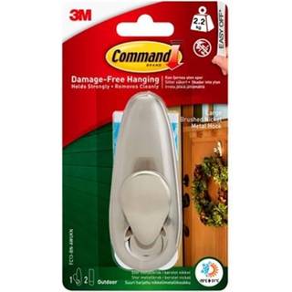 3M Command udendørs stor designerkrog nikkel FC13-BN-AW
