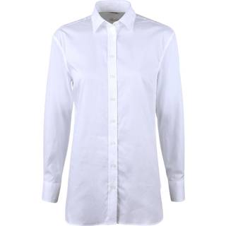 Stenströms Sammi Blue Linen Shirt | Dame |Dameskjorter & Bluser | Oversize | Størrelse: 34 | Blå | Lange Ærmer
