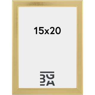 Ramme Slim Mat antirefleksglas Guld 15x20 cm
