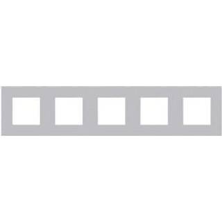 Niko Ramme 5-modul, pure, alu grey