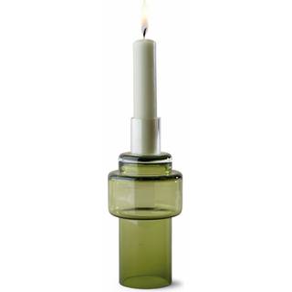 Glass Candlestick no. 55 - Moss green