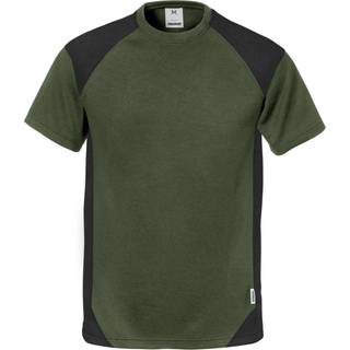 Fristads 122396 T-shirt, Image 7046 / Arbejds T-shirt Armygrøn/Sort L