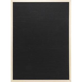 Securit bogstavtavle 60x80cm sort filt med teak ramme