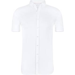 DESOTO Herren Kurzarmhemd weiß Slim Fit