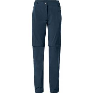 Vaude Women's Farley Stretch Zip Off T-Zip Pants II Trekking bukser Damer størrelse 36 - Regular farve blå