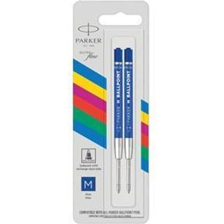 Parker Ballpoint Pen Refills | Medium spids | Blåt QUINKflow-blæk | 2 Stk