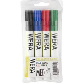 Office whiteboardmarker med rund spids 1-3mm, sæt med 4 stk