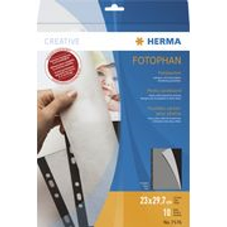 HERMA Photo cardboard 232x297 mm black 20 sheets