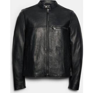 MK Leather Racer Jacket - Brown - Michael Kors - S
