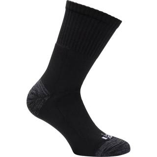 JALAS MEDIUM WEIGHT Sort frottéstrikket strømpe i naturfibre Vaskes ved 40° Str. 39/41