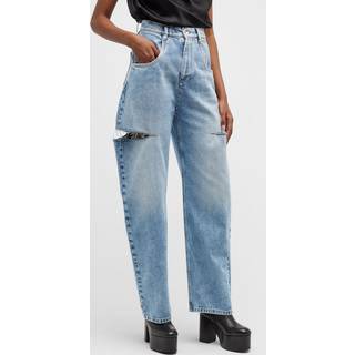 Maison Margiela Cutout high-rise wide-leg jeans - blue - M