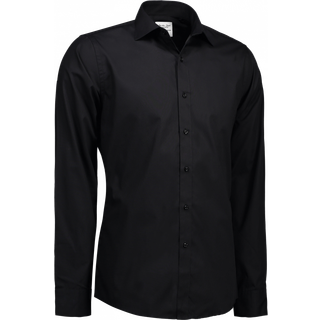 ID SS402 SEVEN SEAS Poplin slim Sort 2XL