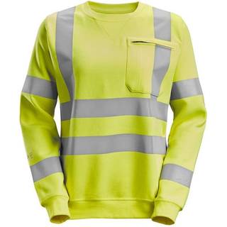 Snickers 2876 protecwork, high-vis damesweatshirt, klasse 3/2 gul M