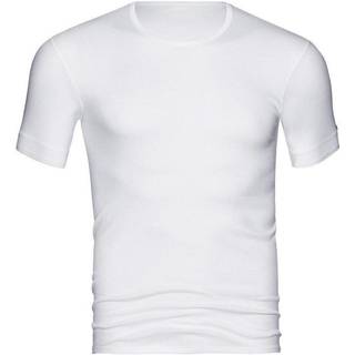 Mey Herren T-Shirt weiß Baumwolle & Mix unifarben