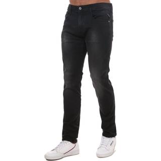 Replay Anbass Slim Fit Dark Wash Jeans Grey