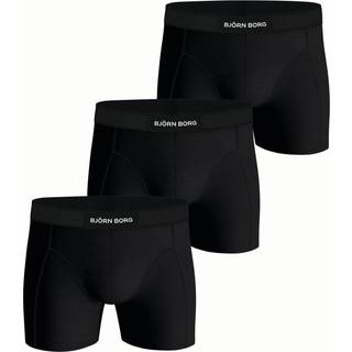 Björn Borg Premium Cotton Stretch Boxer 3-pack Sort, M