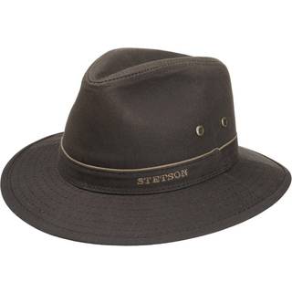 Stetson Ava Traveller Waxed Cotton hat, brun-L