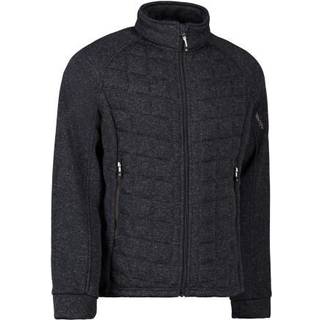 ID 0826 Fleecejakke quiltet Grafit melange S