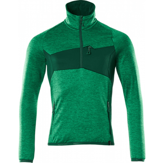 MASCOT® Fleecetrøje med kort lynlås Græsgrøn/Grøn 18053-316-33303 5XL
