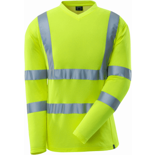MASCOT® T-shirt, langærmet Hi-Vis Gul 18281-995-17 2XL