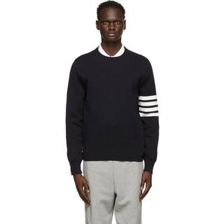 Thom Browne Milano Stitch Crew Neck  Navy