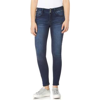 Wallflower Womens Ultra Skinny Mid-Rise Insta Soft Juniors Jeans (Standard and Plus) Castle 11 Long