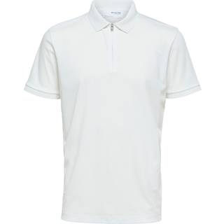 Selected Fave Zip Polo SS Sky Captain