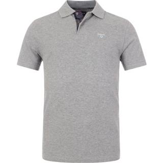 Barbour Herren Polo-Shirt blau meliert