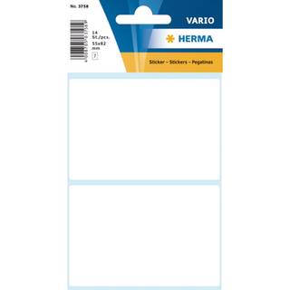 Herma etiket manuel 55x82mm, 7 ark, hvid (14)