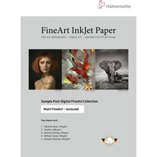 Hahnemühle Digital FineArt - Sample Pack - Matt FineArt - Textured, A4