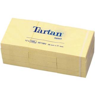 3M Tartan Notes 38 x 51 mm, gul