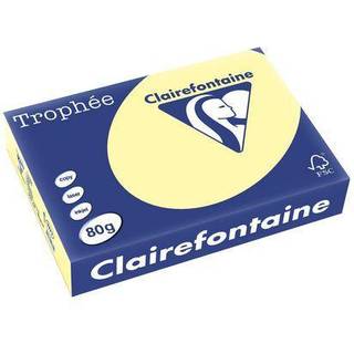 Trophee kopipapir A4 80g pastel gul 500ark
