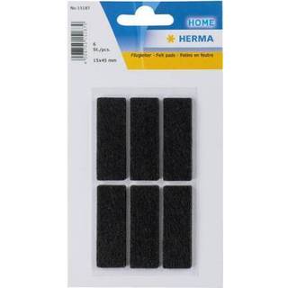HERMA Protectiv feltpads black 15 x 45 mm