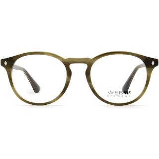 Web Unisex WE5387 50 Optiske stel Acetat Brun Rund Normal